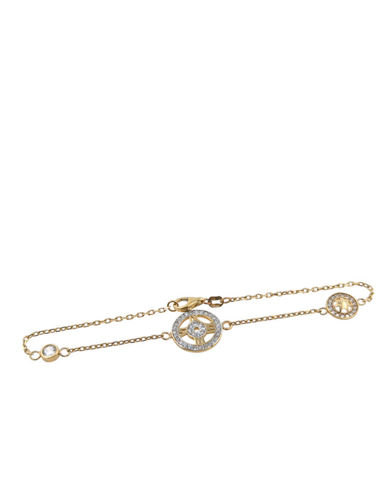 9ct Yellow Gold CZ Bracelet