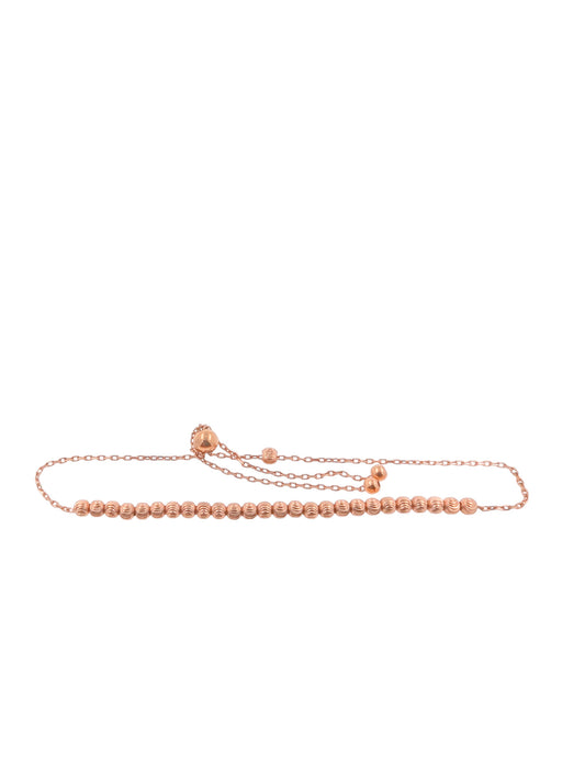 9ct Rose Gold Fine Beads Bracelet