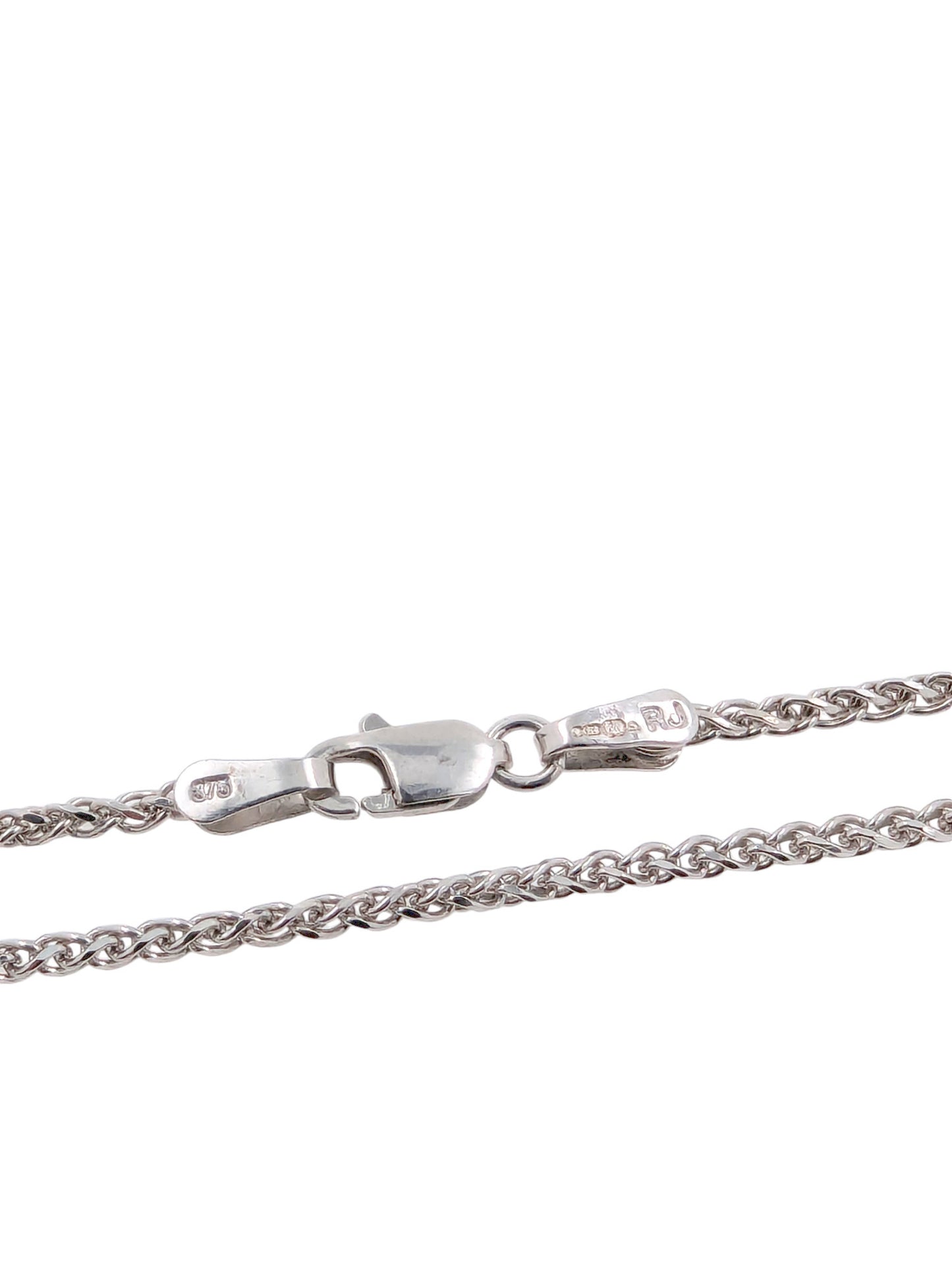 9ct White Gold Spiga Link Bracelet