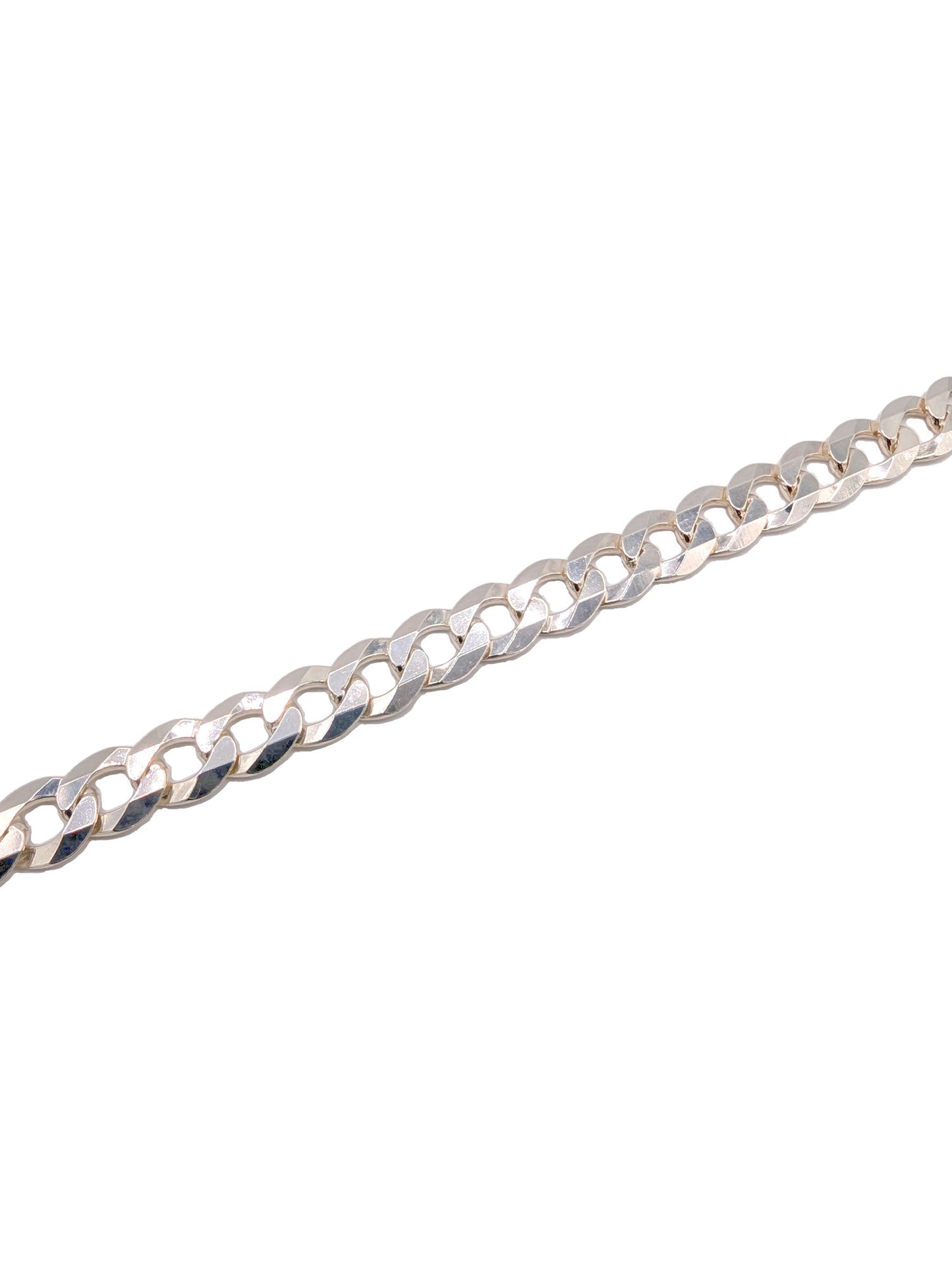 Gents Solid 925 Sterling Silver Curb Bracelet