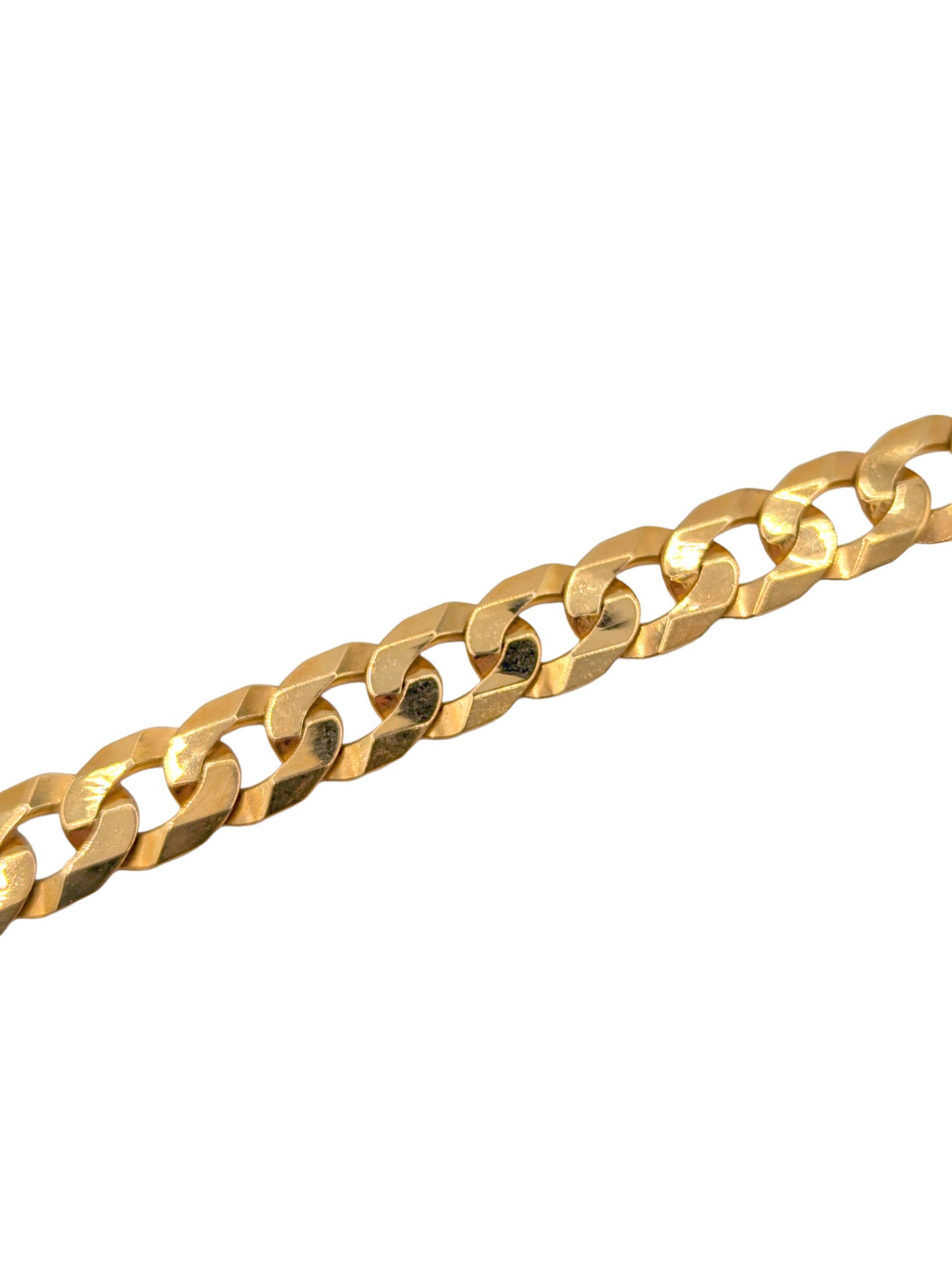 9ct Yellow Gold Heavy Curb Bracelet