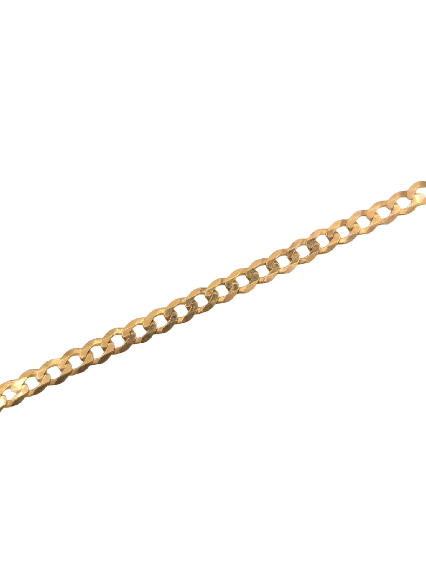 9ct Yellow Gold Gents Curb Bracelet