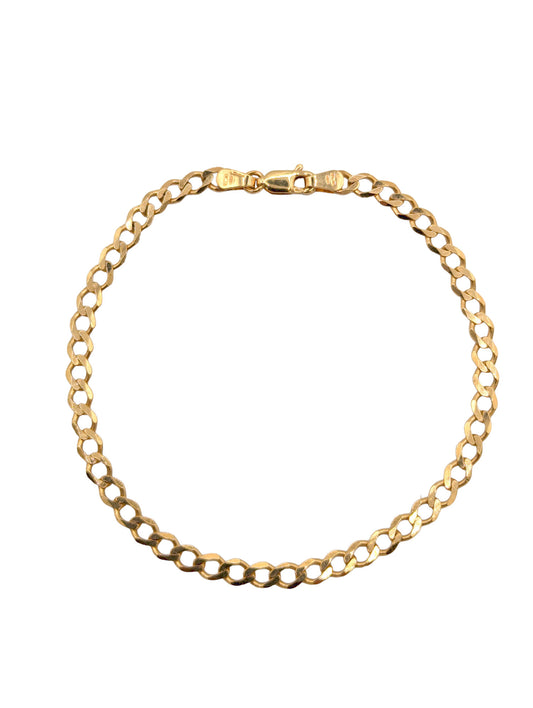 9ct Yellow Gold Classic Curb Link Bracelet