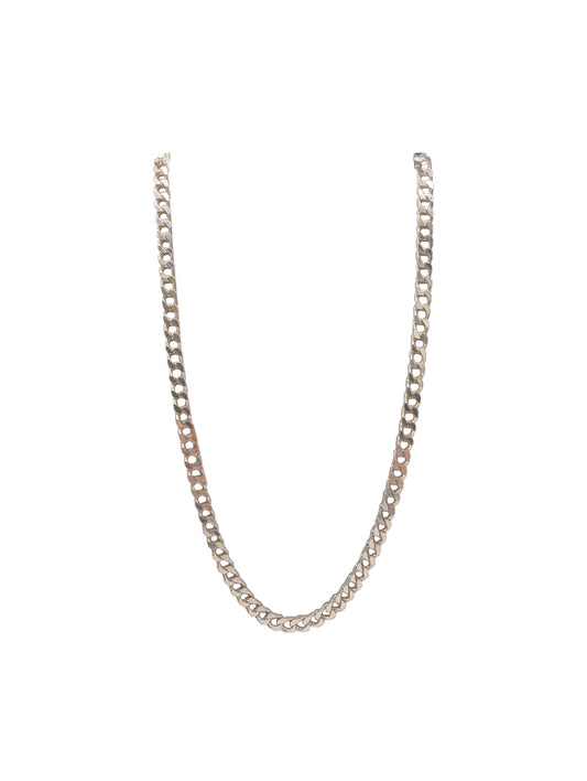 Italian Style Solid Silver Square Curb Chain