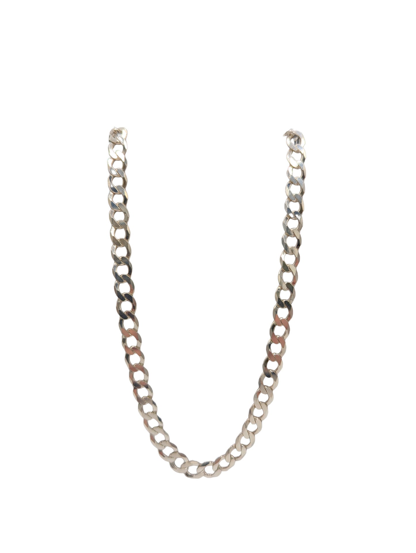 Sterling Silver 20" Gents Curb Chain