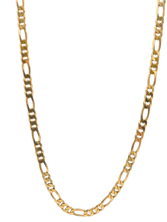 9ct Solid Gold 22” Figaro Chain