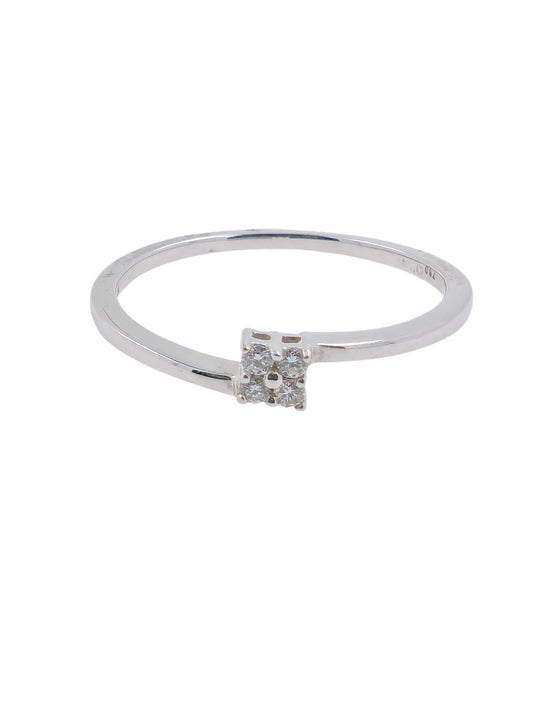 18ct White Gold Cluster Ring