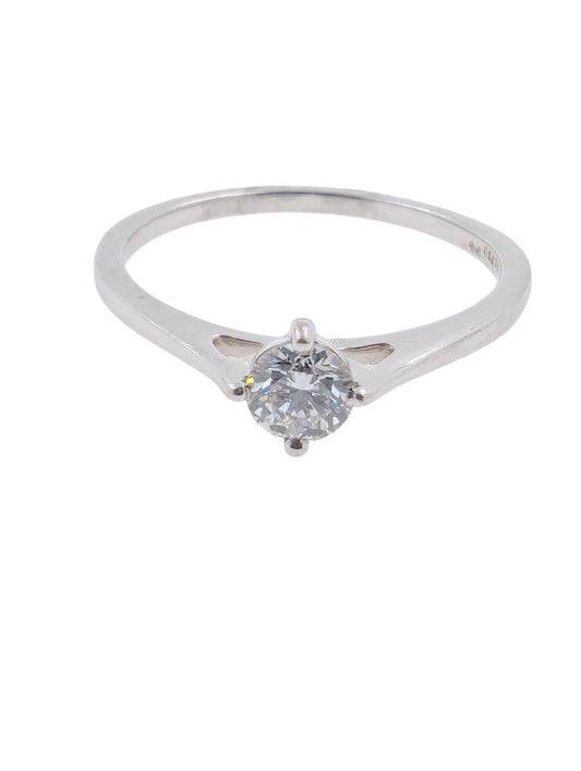 18ct White Gold Single Stone Ring