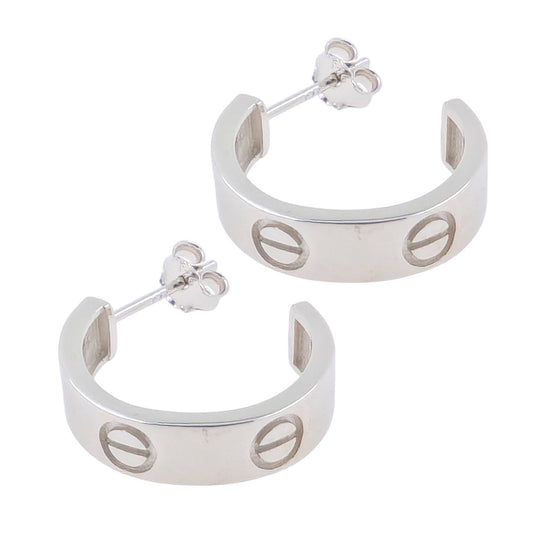 Silver Screw Effect Small Hoop Earrings